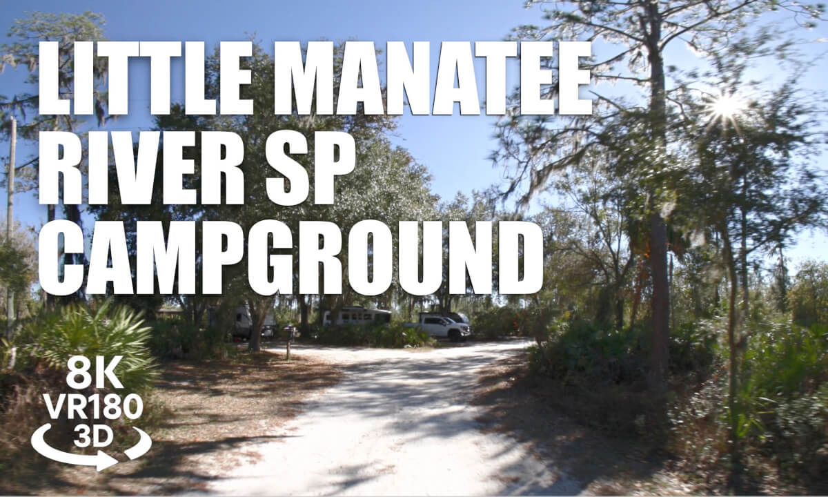 Little Manatee River State Park Campground VR180 8K 3D | RV & Equestrian Camping | VR视频 8K 3D動画 VR旅行
