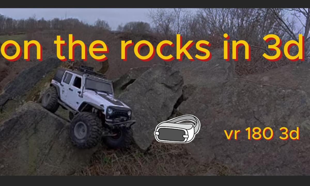 on the rocks in 3d