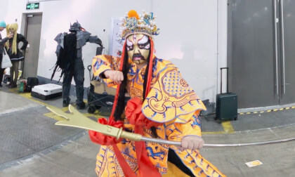 Eccentric costumes at anime conventions