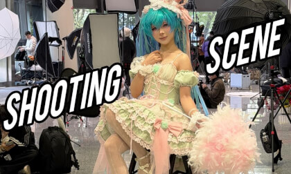 (VR180)Beauty Model Shooting Scene
