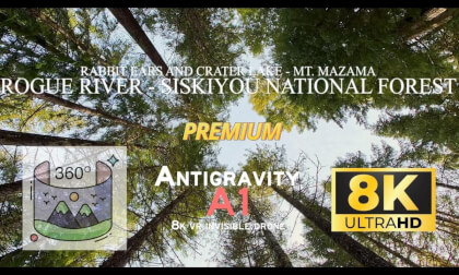 Antigravity A1 Invisible Drone | Flight Through Fog and Forest Near Crater Lake and Rabbit Ears (Premium)