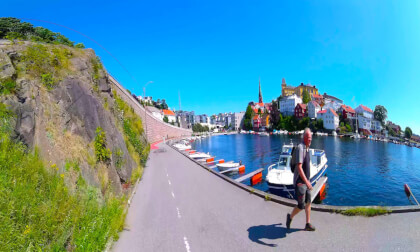 Grimstad to Eydehavn Norway 8K 360 VR Video Grimstad to Eydehavn Norway 8K 360 VR