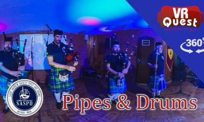 Scotland The Brave - Get into this 360º performance of Bagpipes with SASPD VR Video Scotland The Brave - Get into this 360º performance of Bagpipes with SASPD VR
