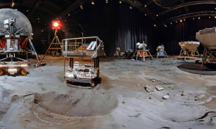 The Lunar Landing Museum With Landing Modules and Other Vehicles