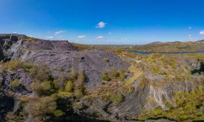Glyn Rhonwy quarry, North Wales, UK