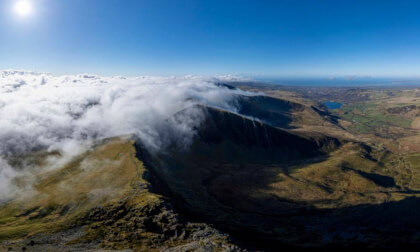 Partial cloud inversion over the Nantlle ridge, North Wales, UK