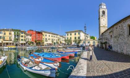 Harbour of Lazise, Lake Garda, Northern Italy