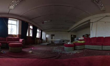 Break Room in a Devastated Office Building