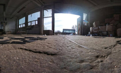 Warehouse Full of Unused Face Masks from the COVID-19 Era