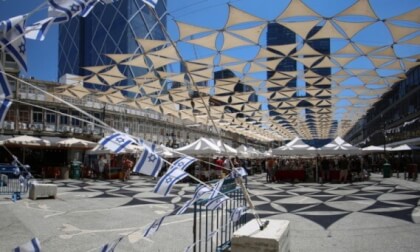 Flags over the market