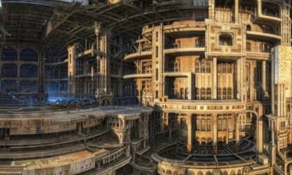 Massive steampunk construction - A fractal AND AI Mix