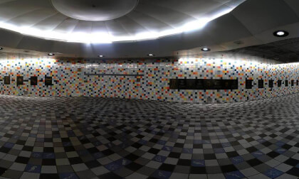 Hollywood and Western Metro Station Los Angeles VR Photo Hollywood and Western Metro Station Los Angeles VR