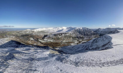 Nant Ffrancon snowy, North Wales, UK