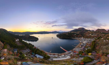 360 Pano - Hakone with Fuji view during Sunset 2