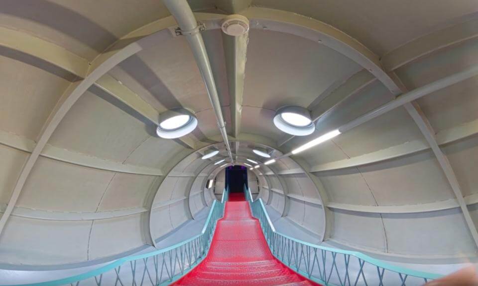 If you were here, inside Atomium monument Bruxelles Belgium