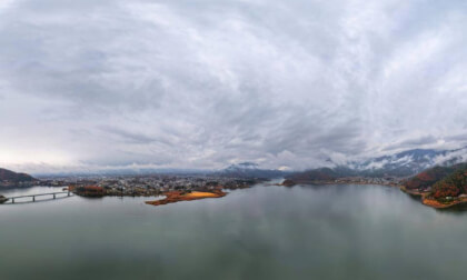 360 Pano - Cloudy Lake Kawaguchiko