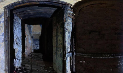 Fire Damaged Room In The Darkness - Cambusnethan Priory