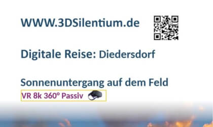 Diedersdorf Sunset in the field, , Germany, 360° Digital Journey, Catalog Cover