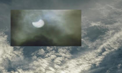 ECLIPSE PARCIAL EN TENERIFE  3D EN 1999
