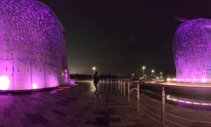 The Other Side of the Canal - The Kelpies (360° View)