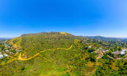 Hollywood Sign-Aerial 360 View