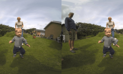 my kid running Fur island Denmark