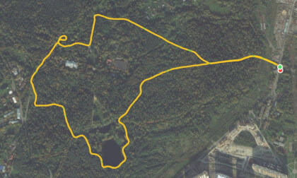 VRGO Route Map — Winter Park — Eco Trail Loop — Steady Treadmill Walk