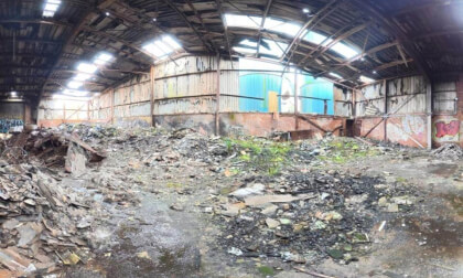 Piles of Debris - Abandoned Factory (360° View)