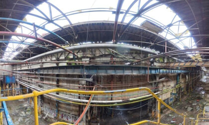 High on the Stairs - Abandoned Factory (360° View)