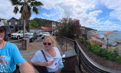 Saint Pierre, Martinique above town