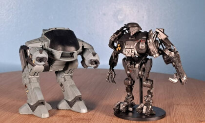 ED-209 and Cain RoboCop 2 Figures by Aoshima