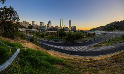 Sunset in Santiago de Chile VR Photo Sunset in Santiago de Chile VR