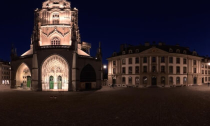360 Bern Cathedral at night