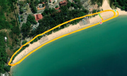 VRGO Route Map — Nai Harn Beach Loop — Steady Treadmill Walk