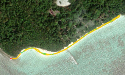 VRGO Route Map — Koh Rok Shoreline — Short Treadmill Walk