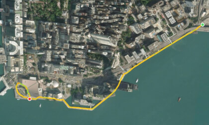VRGO Route Map — Avenue of Stars — Steady Waterfront Walk