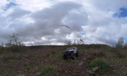 jeep in the quarry