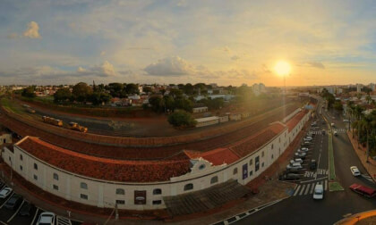 Golden Hour at the Historical Railway Station | 8K VR 360° Photo