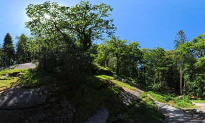 La roche tremblante à Huelgoat en Bretagne