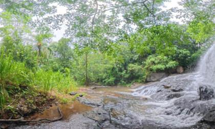 Dunumala Ella Waterfall Close-Up, Sri Lanka – Immersive 360° Rainforest VR Experience