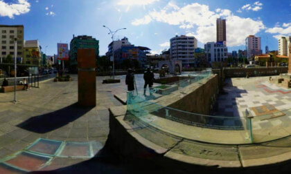 Plaza Tejada Sorzano de la ciudad de La Paz Bolivia