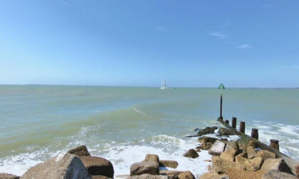 Felixstowe Sea looking towards Harwich