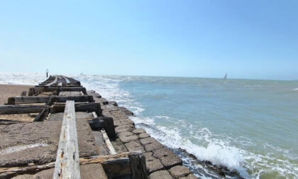 Old railway pier Landguard Felixstowe