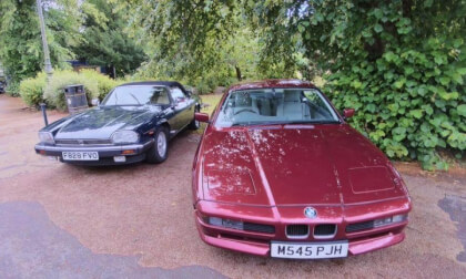 Buxton Classic Car Show - a pair of classics.