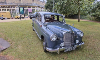 Buxton Classic Car Show - old Mercedes car.