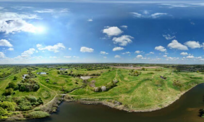 Lake At Mollington Golf Course Near Chester In England 3D 360