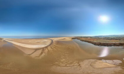 At Prestatyn Looking Towards Talacre Beach In North Wales 3D 360