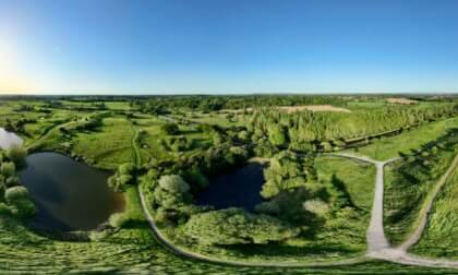 Disused Golf Course Near Chester At Sunset 3D 360
