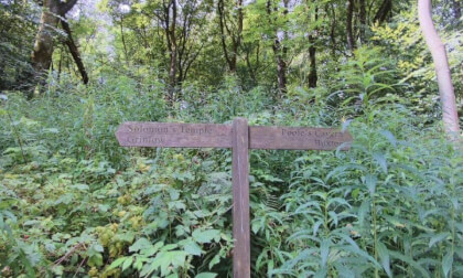Entering Grinlow Woods Buxton Derbyshire.JPG