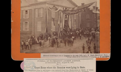 August 3 1875: Andrew Johnson Funeral, Courthouse and Flag